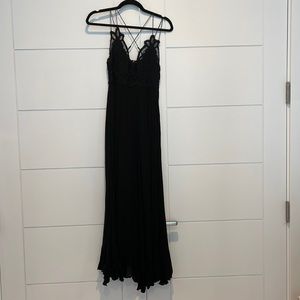 NWT Free People lace maxi dress, size S